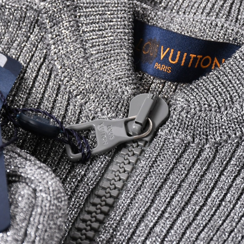 極美品 LOUIS VUITTON ルイヴィトン リブユーティリティベスト RM192 ヴァージル期 Sサイズ 3Dマルチポケット シルバー グレー金具 中古 4a006867