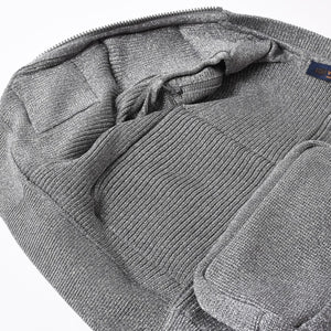 極美品 LOUIS VUITTON ルイヴィトン リブユーティリティベスト RM192 ヴァージル期 Sサイズ 3Dマルチポケット シルバー グレー金具 中古 4a006867
