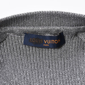 極美品 LOUIS VUITTON ルイヴィトン リブユーティリティベスト RM192 ヴァージル期 Sサイズ 3Dマルチポケット シルバー グレー金具 中古 4a006867