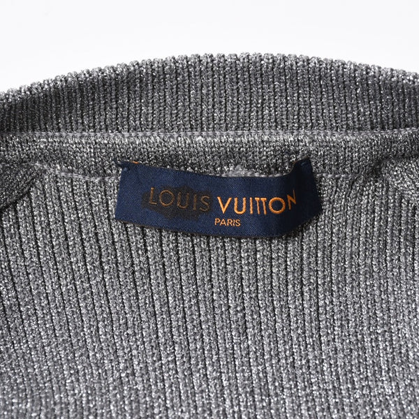極美品 LOUIS VUITTON ルイヴィトン リブユーティリティベスト RM192 ヴァージル期 Sサイズ 3Dマルチポケット シルバー グレー金具 中古 4a006867