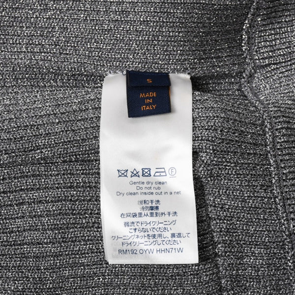 極美品 LOUIS VUITTON ルイヴィトン リブユーティリティベスト RM192 ヴァージル期 Sサイズ 3Dマルチポケット シルバー グレー金具 中古 4a006867