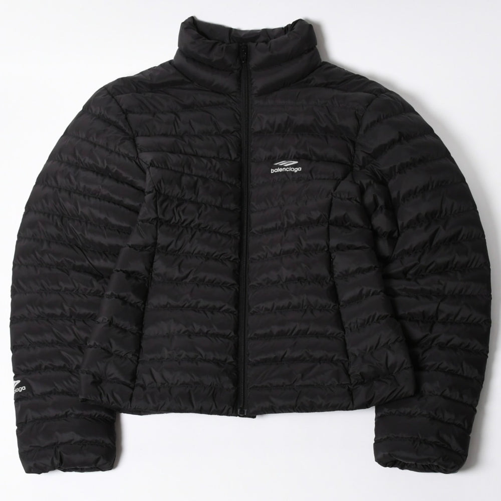 新品同様品 BALENCIAGA バレンシアガ 3B Sports Icon パーファージャケット スキーウェア 2023AW ブラック 773985 TP039 サイズ46 中古 4a006863