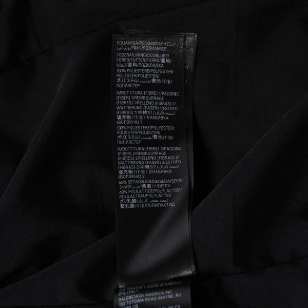 新品同様品 BALENCIAGA バレンシアガ 3B Sports Icon パーファージャケット スキーウェア 2023AW ブラック 773985 TP039 サイズ46 中古 4a006863