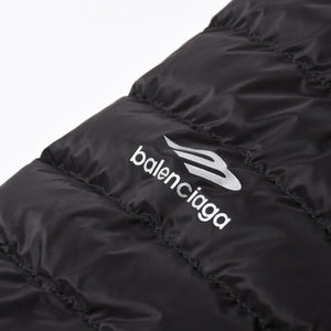 新品同様品 BALENCIAGA バレンシアガ 3B Sports Icon パーファージャケット スキーウェア 2023AW ブラック 773985 TP039 サイズ46 中古 4a006863