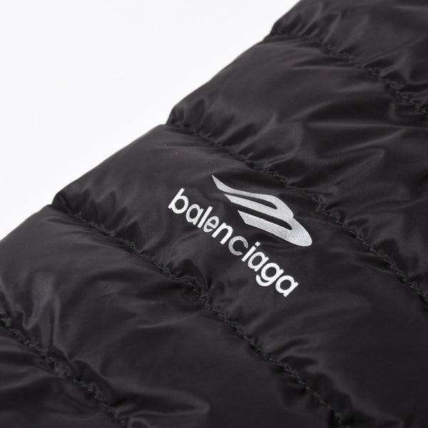 新品同様品 BALENCIAGA バレンシアガ 3B Sports Icon パーファージャケット スキーウェア 2023AW ブラック 773985 TP039 サイズ46 中古 4a006863