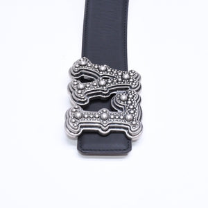 極美品 LOUIS VUITTON ルイヴィトン サンチュール LV ランチ スタッズ 40MM リバーシブル ベルト M8543 サイズ85/34 バイカラー 中古 4a007147