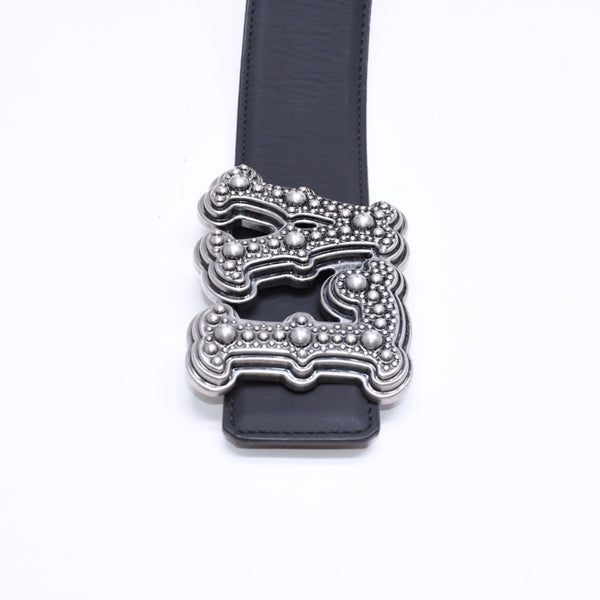 極美品 LOUIS VUITTON ルイヴィトン サンチュール LV ランチ スタッズ 40MM リバーシブル ベルト M8543 サイズ85/34 バイカラー 中古 4a007147