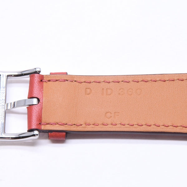 新品同様品 HERMES エルメス Apple Watch アップルウォッチ 40mm バンド ウォッチバンド レザーベルト ドゥブルトゥール レッド グレー シルバー金具 中古 4a006659