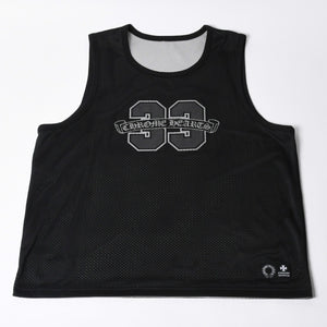 New and unused CHROME HEARTS MESH WARM UP JERSEY CH Print Mesh Reversible Tank Top Size L Used 4a000672