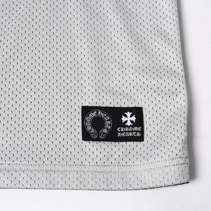 New and unused CHROME HEARTS MESH WARM UP JERSEY CH Print Mesh Reversible Tank Top Size L Used 4a000672