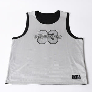 New and unused CHROME HEARTS MESH WARM UP JERSEY CH Print Mesh Reversible Tank Top Size L Used 4a000672