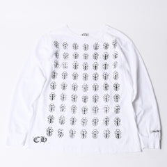 CHROME HEARTS クロムハーツ ヴィンダガー ロングTシャツ サイズM ホワイト コットン 美品 中古 4a000674