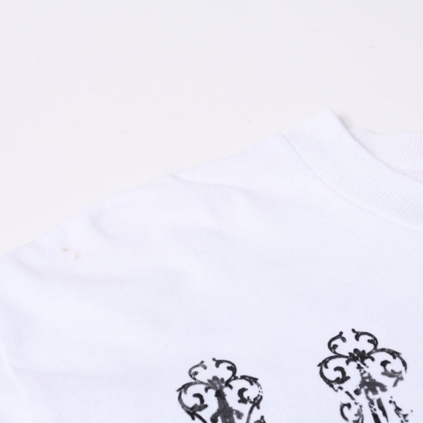 CHROME HEARTS クロムハーツ ヴィンダガー ロングTシャツ サイズM ホワイト コットン 美品 中古 4a000674