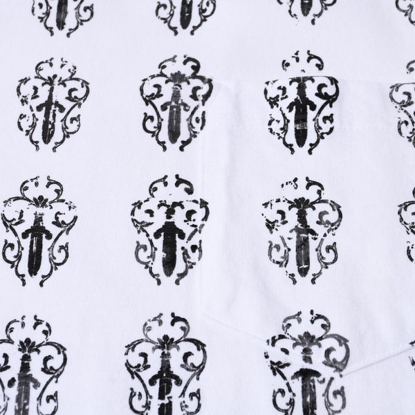 CHROME HEARTS クロムハーツ ヴィンダガー ロングTシャツ サイズM ホワイト コットン 美品 中古 4a000674