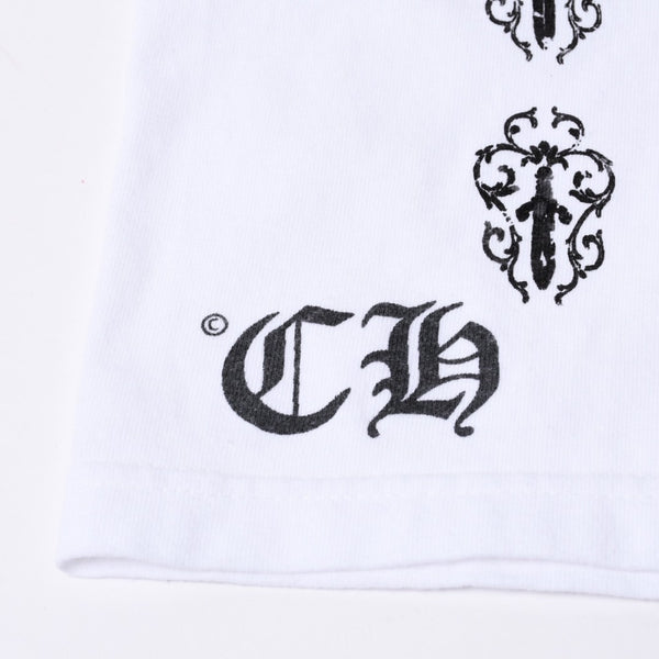 CHROME HEARTS クロムハーツ ヴィンダガー ロングTシャツ サイズM ホワイト コットン 美品 中古 4a000674
