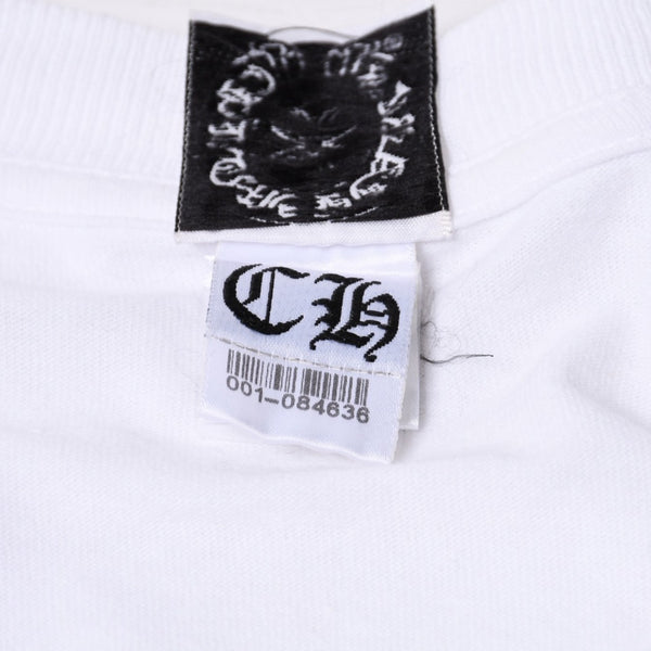 CHROME HEARTS クロムハーツ ヴィンダガー ロングTシャツ サイズM ホワイト コットン 美品 中古 4a000674