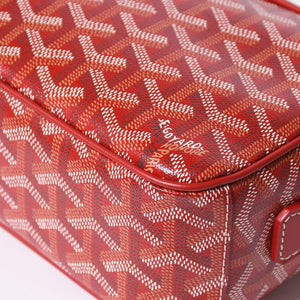 新品同様 GOYARD ゴヤール カップヴェールPM ショルダーバッグ CAPVE2PMLTY02CL02P レッド シルバー金具 美品 中古 4a006587