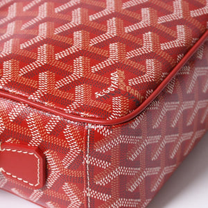 新品同様 GOYARD ゴヤール カップヴェールPM ショルダーバッグ CAPVE2PMLTY02CL02P レッド シルバー金具 美品 中古 4a006587