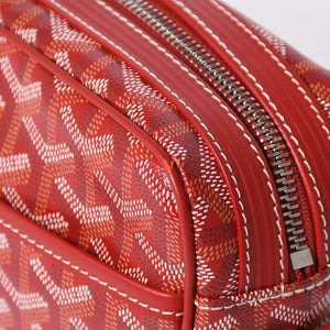 新品同様 GOYARD ゴヤール カップヴェールPM ショルダーバッグ CAPVE2PMLTY02CL02P レッド シルバー金具 美品 中古 4a006587