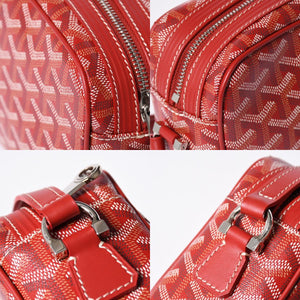 新品同様 GOYARD ゴヤール カップヴェールPM ショルダーバッグ CAPVE2PMLTY02CL02P レッド シルバー金具 美品 中古 4a006587