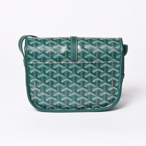 新品同様 GOYARD ゴヤール BELVEDERE PM ベルヴェデーレPM ショルダーバッグ BELVE3PMLTY09CG09P グリーン レザー PVC 中古 4a006588