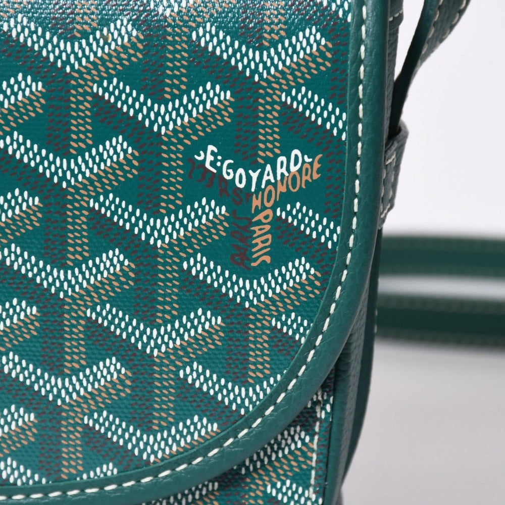 Like new GOYARD BELVEDERE PM Belvedere PM shoulder bag BELVE3PMLTY09CG09P green leather PVC used 4a006588