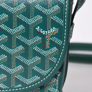 新品同様 GOYARD ゴヤール BELVEDERE PM ベルヴェデーレPM ショルダーバッグ BELVE3PMLTY09CG09P グリーン レザー PVC 中古 4a006588