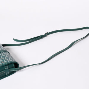 新品同様 GOYARD ゴヤール BELVEDERE PM ベルヴェデーレPM ショルダーバッグ BELVE3PMLTY09CG09P グリーン レザー PVC 中古 4a006588