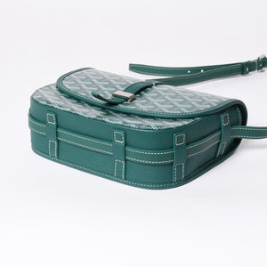 新品同様 GOYARD ゴヤール BELVEDERE PM ベルヴェデーレPM ショルダーバッグ BELVE3PMLTY09CG09P グリーン レザー PVC 中古 4a006588