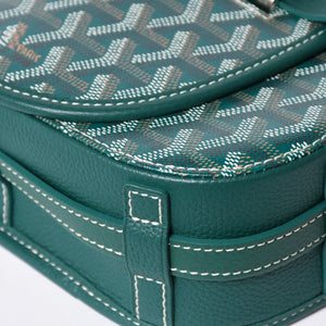 新品同様 GOYARD ゴヤール BELVEDERE PM ベルヴェデーレPM ショルダーバッグ BELVE3PMLTY09CG09P グリーン レザー PVC 中古 4a006588