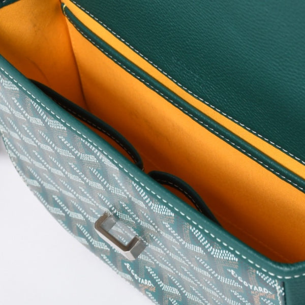 新品同様 GOYARD ゴヤール BELVEDERE PM ベルヴェデーレPM ショルダーバッグ BELVE3PMLTY09CG09P グリーン レザー PVC 中古 4a006588
