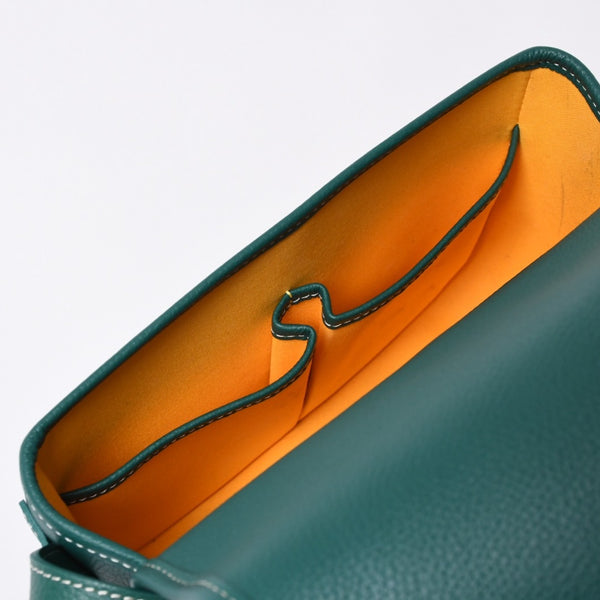 新品同様 GOYARD ゴヤール BELVEDERE PM ベルヴェデーレPM ショルダーバッグ BELVE3PMLTY09CG09P グリーン レザー PVC 中古 4a006588