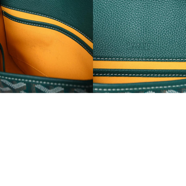 新品同様 GOYARD ゴヤール BELVEDERE PM ベルヴェデーレPM ショルダーバッグ BELVE3PMLTY09CG09P グリーン レザー PVC 中古 4a006588
