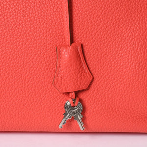 極美品 HERMES エルメス BIRKIN バーキン35 ローズジャイプール トリヨンクレマンス シルバー金具 ◻︎R刻印 ハンドバッグ 中古 4a006744