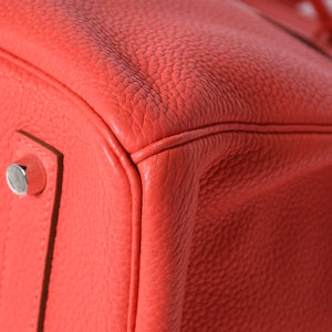 極美品 HERMES エルメス BIRKIN バーキン35 ローズジャイプール トリヨンクレマンス シルバー金具 ◻︎R刻印 ハンドバッグ 中古 4a006744