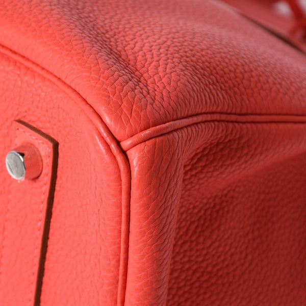 極美品 HERMES エルメス BIRKIN バーキン35 ローズジャイプール トリヨンクレマンス シルバー金具 ◻︎R刻印 ハンドバッグ 中古 4a006744