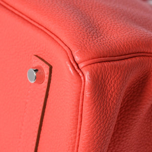 極美品 HERMES エルメス BIRKIN バーキン35 ローズジャイプール トリヨンクレマンス シルバー金具 ◻︎R刻印 ハンドバッグ 中古 4a006744