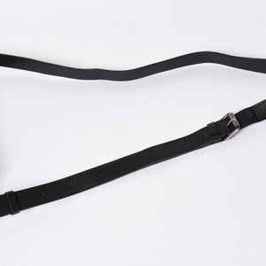 極美品 CHANEL シャネル 2.55 ショルダーバッグ 13番台 ココマーク スパンコール キャンバス レザー ブラック 中古 4a006582