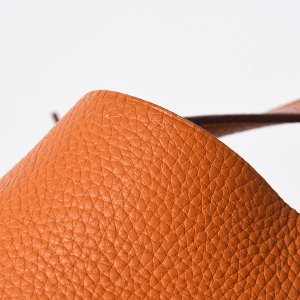 HERMES エルメス ピコタンPM ハンドバッグ ポティロン トリヨンクレマンス □I刻印 2005年製 シルバー金具 美品 中古 4a006758