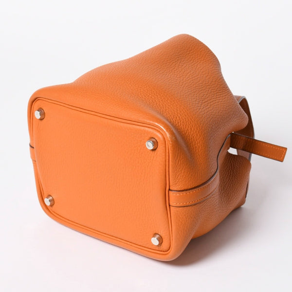 HERMES エルメス ピコタンPM ハンドバッグ ポティロン トリヨンクレマンス □I刻印 2005年製 シルバー金具 美品 中古 4a006758