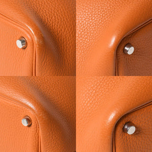 HERMES エルメス ピコタンPM ハンドバッグ ポティロン トリヨンクレマンス □I刻印 2005年製 シルバー金具 美品 中古 4a006758