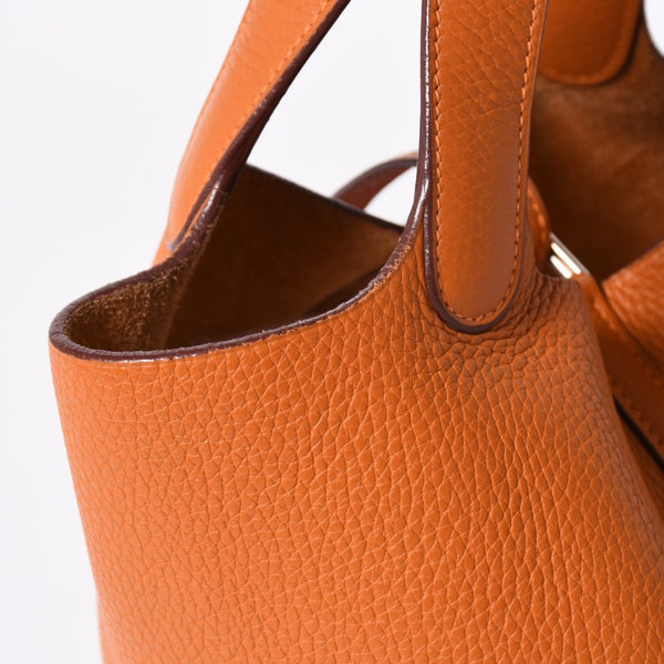 HERMES エルメス ピコタンPM ハンドバッグ ポティロン トリヨンクレマンス □I刻印 2005年製 シルバー金具 美品 中古 4a006758