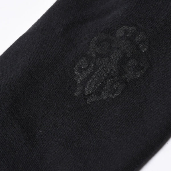 CHROME HEARTS Zip Up Hoodie Parka Size M Cemetery Scroll Label Black Good Condition Used 4a000676