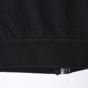 CHROME HEARTS Zip Up Hoodie Parka Size M Cemetery Scroll Label Black Good Condition Used 4a000676