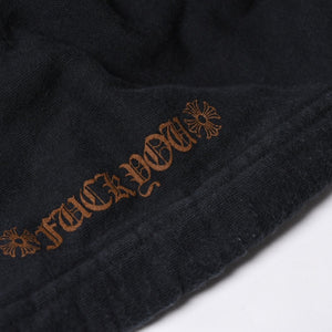 CHROME HEARTS クロムハーツ フーディー パーカー サイズXL ロゴ 袖プリント ブラック 美品 中古 4a000675