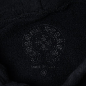 CHROME HEARTS クロムハーツ フーディー パーカー サイズXL ロゴ 袖プリント ブラック 美品 中古 4a000675
