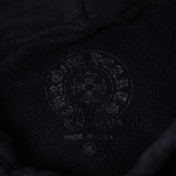 CHROME HEARTS クロムハーツ フーディー パーカー サイズXL ロゴ 袖プリント ブラック 美品 中古 4a000675