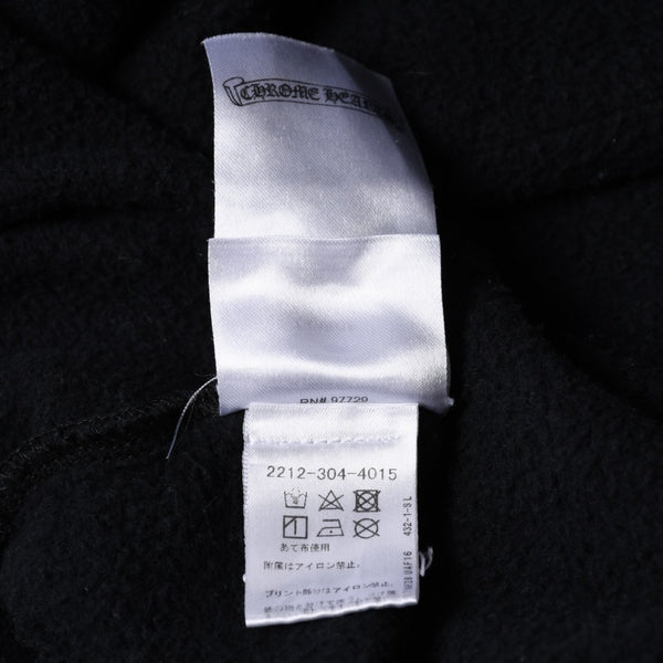 CHROME HEARTS クロムハーツ フーディー パーカー サイズXL ロゴ 袖プリント ブラック 美品 中古 4a000675