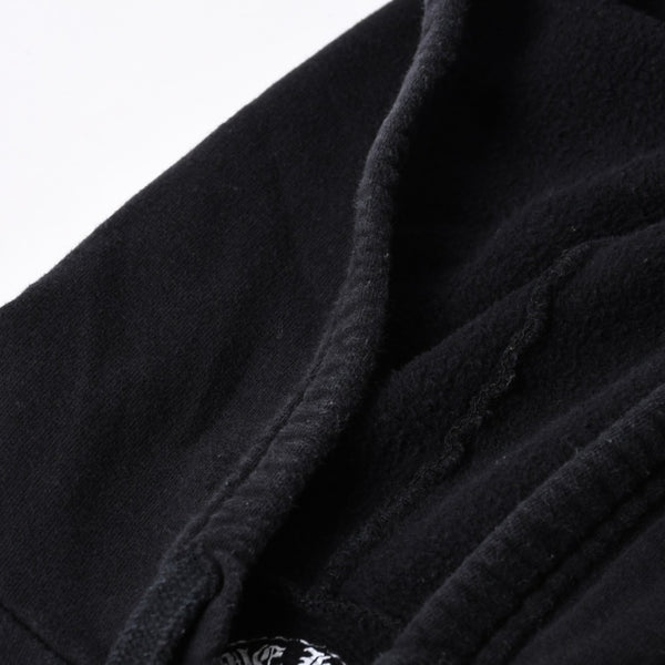 CHROME HEARTS Zip Up Hoodie Parka Size M Cemetery Scroll Label Black Good Condition Used 4a000676