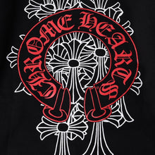 画像をギャラリービューアに読み込む, 極美品 CHROME HEARTS クロムハーツ ジップアップフーディー パーカー サイズL セメタリー ホースシュー ブラック 中古 4a000677